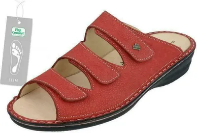 Produktbild von Finn Comfort, Fumane, Damen, Pantolette, Finnslim, Signalred, NEU - Damenschuhe Pantolette /  Zehentrenner, Rot