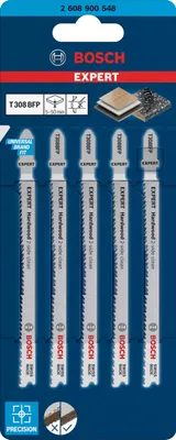 Obrázok produktu pre Bosch 5x Expert Hardwood 2-stranne čistý T 308 BFP pílový list - 2608900548