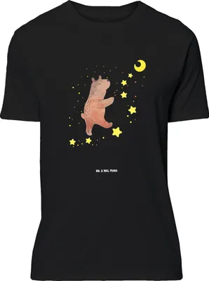 Produktbild von Mr. & Mrs. Panda T-Shirt Bär Träume - Schwarz - Geschenk, Traum, mit Spruch, Oversize, Traumdeutung, Lustiges, Teddy, Träumen, Tshirt, Shirt