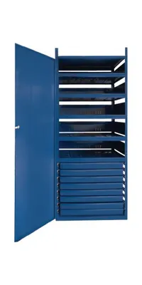 Immagine prodotto di LOGS 145 armadio H1550xL540xP390mm 8 cassetti 5 ripiani blu RAL