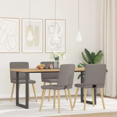 Produktbild von vidaXL Esszimmerstühle 4 Stk. Taupe Stoff