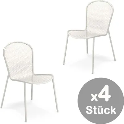 Image de Emu Ronda 4er Set Chaises de jardin blanc