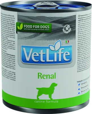 Productafbeelding van Vet Life natvoer voor honden, nierdieet, 300 gram - verpakking van 6 stuks