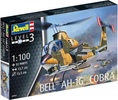 Produktbild von REVELL Bell Cobra AH-1A Hubschrauber 52Stück 1:100 14c