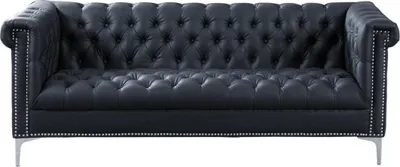 Produktbild von Schwarz Dreisitzer Chesterfield Modern Design Couchen Leder Sofa Designer Möbel