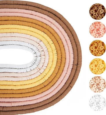 Produktbild von Kleikralen bunt, 4200 Stück, 6 mm, für Schmuckherstellung