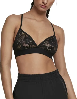 Produktbild von Urban Classics Ladies - Triangle Laces BRA schwarz - XS