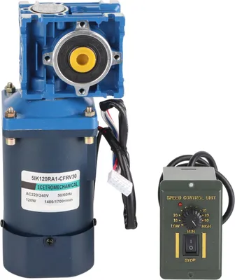 Produktbild von Schneckengetriebemotor 120W AC 220V Drehzahlregler Industrielle elektrische Zubehörteile (Untersetzungsverhältnis 60 )