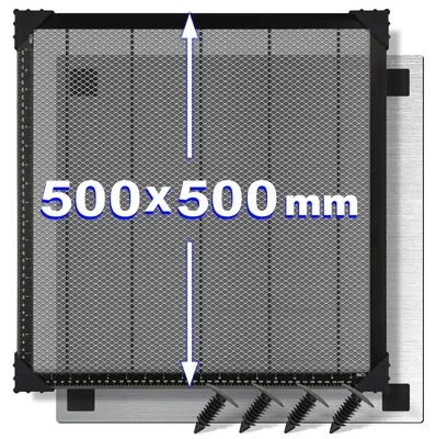 Image de Table de découpe alvéolée pour découpe laser - 500 x 500 x 22 mm