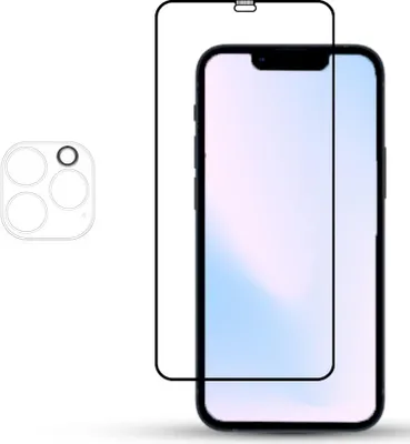 Produktbild von 1-Pack iPhone 12 Pro Displayschutzfolie & 1-Pack Kameraschutz - Gehärtetes Glas 9H - Super Qualität 3D