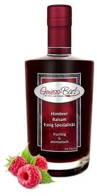 Zdjęcie produktu dla Ocet malinowy "Balsam" – specjalność, 0,5L, o intensywnym malinowym smaku, 5% kwasowości