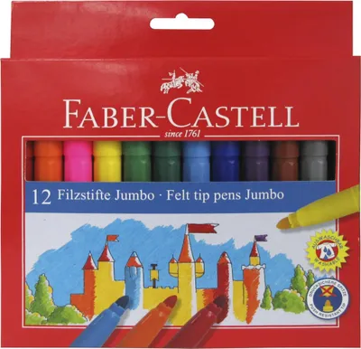 Immagine prodotto di Faber-Castell 554312 Penna in fibra Jumbo, confezione da 12(P)