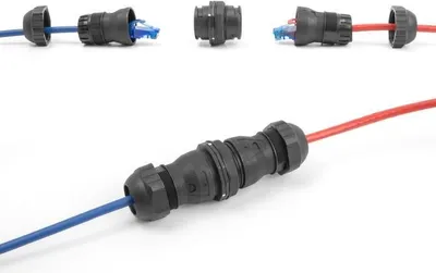 Produktbild von DeLOCK Kabelverbinder RJ45 Buchse zu RJ45 Buchse Cat.6A IP68 staub- und wasserdicht, RJ45, RJ45, Schwarz