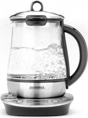 Zdjęcie produktu dla Gastroback Design Tea & More Advanced, Srebrny, Przezroczysty, LCD, 1,5 l, 0,48 l, 0,75 l, Przyciski