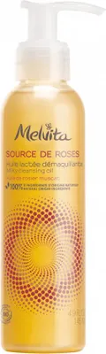 Image de Melvita Source De Roses Huile nettoyante lactée