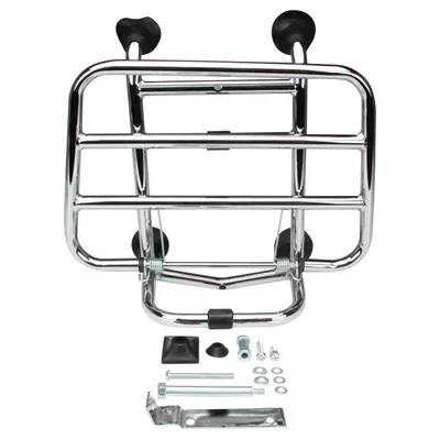 Zdjęcie produktu dla Składany przedni bagażnik chromowany do Vespa Primavera Sprint 50 125 150
