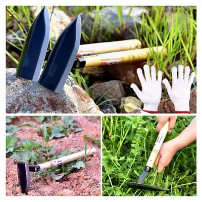 Produktbild von Japanische Unkrauthacke mit Holzgriff, kompakt und leicht zu handhaben