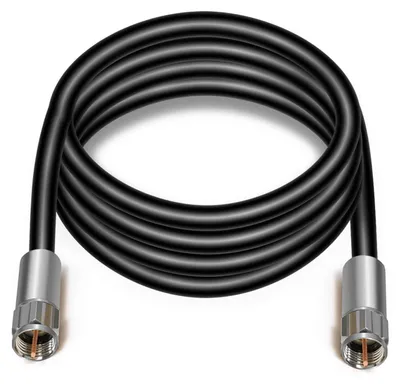 Produktbild von 12m Koaxialkabel KUPFER 135dB F-Kompressionstecker Unitymedia / Vodafone Fritzbox Router Anschlusskabel SAT Kabel 4K UHD Schwarz 12 Meter