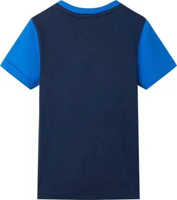 Immagine prodotto di vidaXL Maglietta per bambini blu e blu navy 128