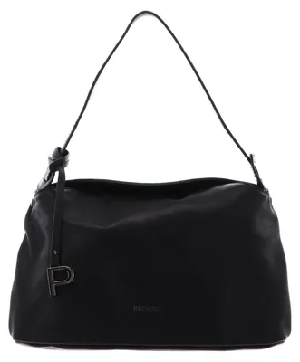 Imagen del producto de PICARD Cuero bolso de hombro Fold In Shoulder Bag Black negro