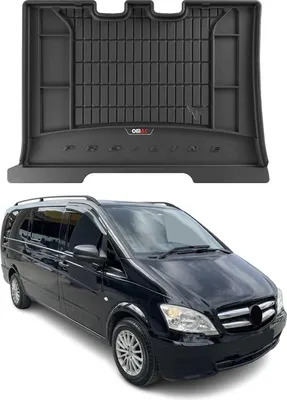 Produktbild von FROGUM ProLine Kofferraumwanne Schwarz Gummi passend für MERCEDES-BENZ VITO Bus (W639) VITO / MIXTO Kasten (W639)