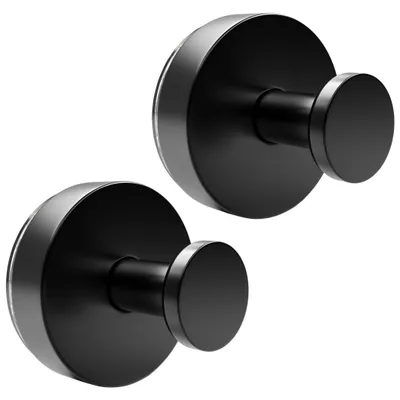 Produktbild von EAVY Saugnapf Haken - 2 Stück Rostfrei Stahl Wandhaken - Handtuchhaken ohne bohren - Saugnapfhaken – Handtuch Saughaken extra Stark - Handtuchhaken Schwarz
