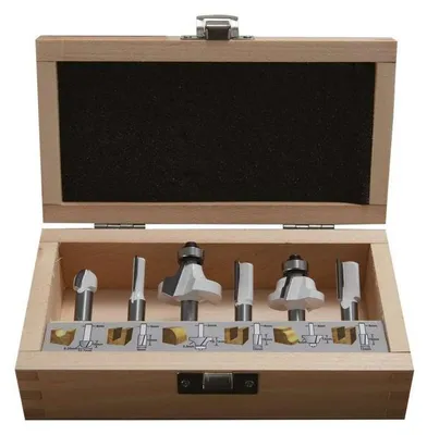 Image de Coffret de 6 fraises MAKITA D-53540 pour défonceuse (queue 8mm)