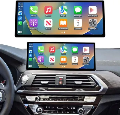 Image de Autoradio avec écran tactile de 12,3 pouces – Système de navigation – Lecteur multimédia compatible Apple CarPlay