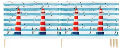 Image de Brise-vent et brise-vue Ladeheid Strand LAEX001 (phare, 10 m)
