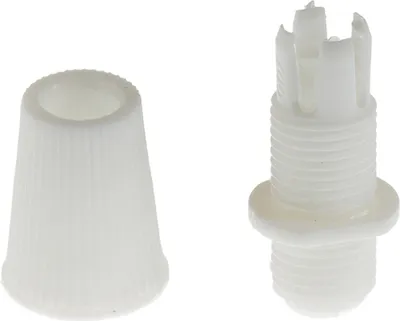 Immagine prodotto di Creative-Cables Serracavo bloccacavo – (Bianco, foro 10 mm) – Realizzato in plastica – Per cavi elettrici tessili