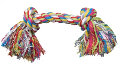 Produktbild von Baumwollknoten Zahnknoten Knotenseil Hundespielzeug Knochen Knoten Spielzeug 30cm