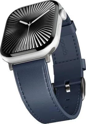 Produktbild von Epico Uhrenarmband Leder fýr Apple Watch SE/Serie 1-9 (38/40/41mm)/10 (42mm) - modrý