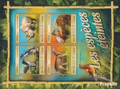 Produktbild von Briefmarken Guinea 2016 Mi 11836-11839 Kleinbogen (kompl. Ausgabe) postfrisch Ausgestorbene Tiere