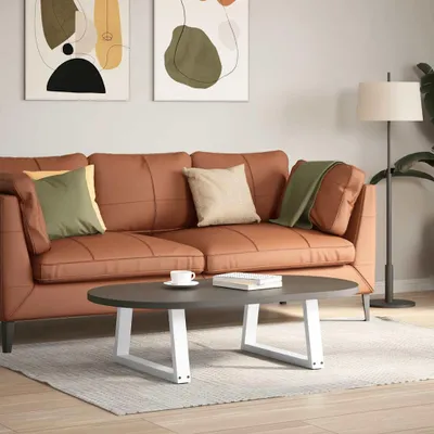 Produktbild von vidaXL Couchtischbeine V-Form 2 Stück Weiß 50x(30-31,3) cm Stahl