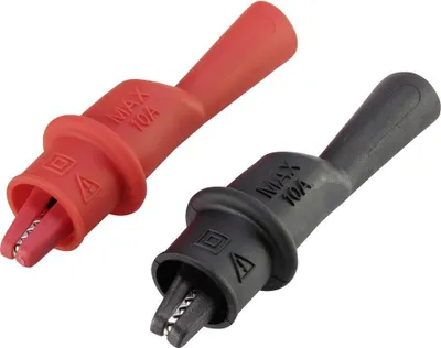 Produktbild von VOLTCRAFT MSK-111 Krokodilklemme Buchse 2 mm CAT III 1000 V, CAT IV 600 V Schwarz, Rot
