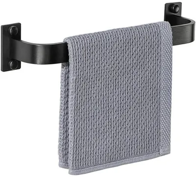 Obrázek produktu pro Unyqoos® – stylový černý držák na ručníky, 30 cm, do koupelny a kuchyně