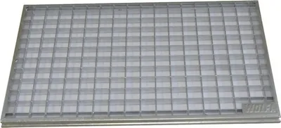 Produktbild von Pressgitterrost Wolfa für Fußabstreiferkasten 75x50 cm (Masche 30x30 mm)
