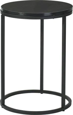 Immagine prodotto di Set di 2 tavoli pieghevoli neri 40+50 cm