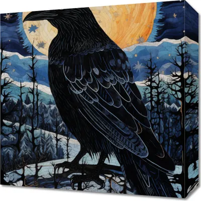 Obrázok produktu pre Obraz 40x40cm Havran rušiteľ