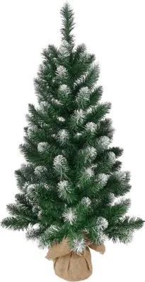 Immagine prodotto di Albero MagicHome Natale Nico, abete in juta, punte innevate, 90 cm