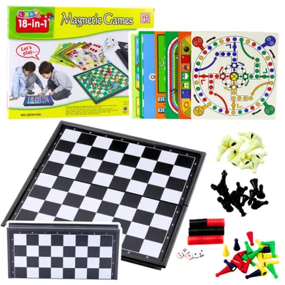 Image de Jeu familial 18 en 1 Échiquier magnétique