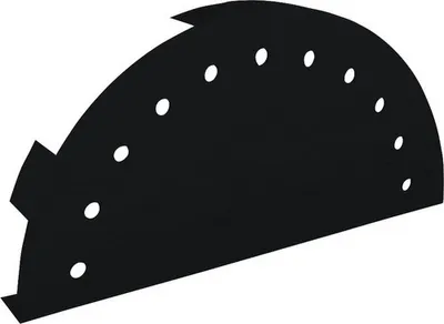 Produktbild von PRECIT Abschlusskappe für Firstblech Big Stone Tiefschwarz RAL 9005