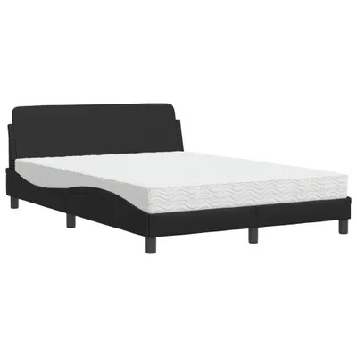 Obrázek produktu pro Postel s matrací Dover černá 120 x 200 cm umělá kůže