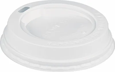 Image de Couvercle pour gobelet 90131 8cm PS blanc 100pcs