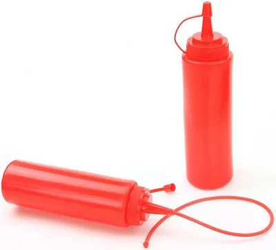 Produktbild von Gefälschte Spray-Ketchup-Flasche, Streichsalat, rotes Plastik-Witzspielzeug für die Halloween-Party zum Aprilscherz