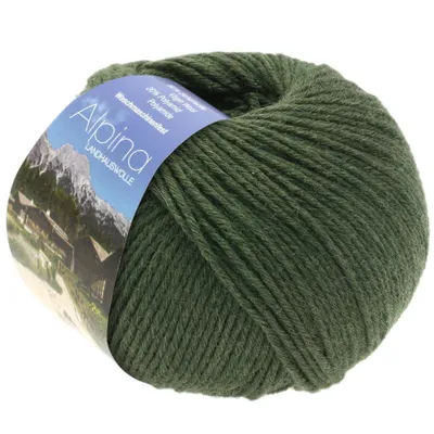 Immagine prodotto di Lana Grossa ALPINA LANDHAUSWOLLE 50 g maglia tradizionale costume fine lana tradizionale 210 m colore 054 - verde muschio