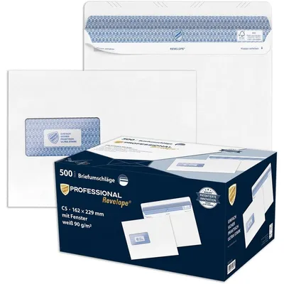Produktbild von MAILmedia 30053105 Briefumschlag REVELOPE DIN C5 mit Fenster(T)