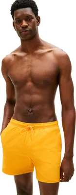 Immagine prodotto di Pantaloni da bagno da uomo Tommy Hilfiger, modello "Medium", con coulisse e logo, colore giallo ("Sunshower"), taglia X