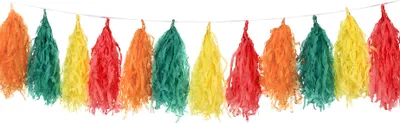 Image de Guirlande de pompons multicolore 1,8m - taille unique
