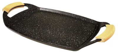Grillplatte aus Aluminium, 48,5 x 28,5 x 3,7 cm